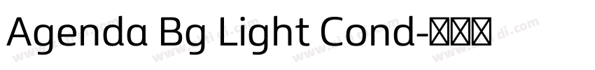 Agenda Bg Light Cond字体转换